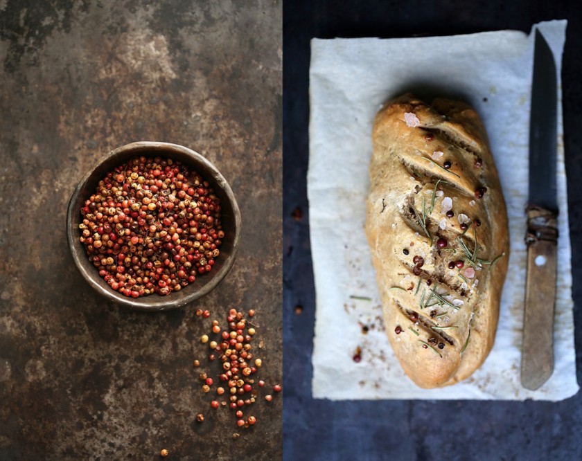 Pink Pepper Rosemary Bread