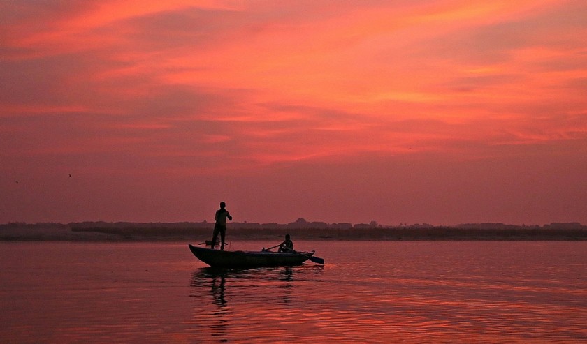 Sunrise over the Ganga, Banaras