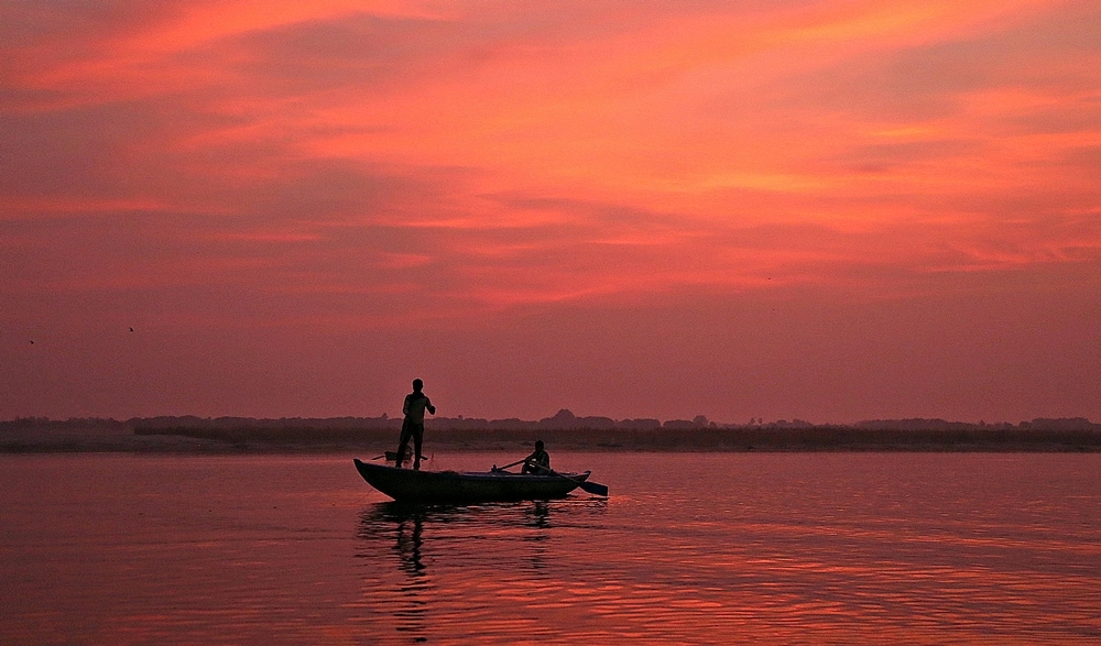 Sunrise over the Ganga, Banaras/Varanasi