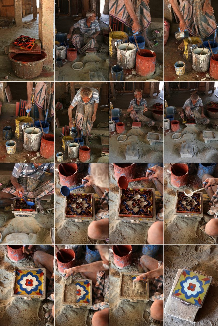 Athangudi Tiles, Karaikudi, Chettinad, South India 
