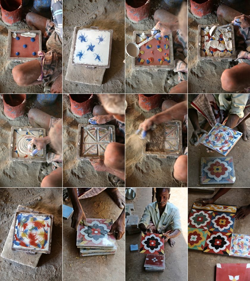 Athangudi Tiles, Karaikudi, Chettinad, South India 3