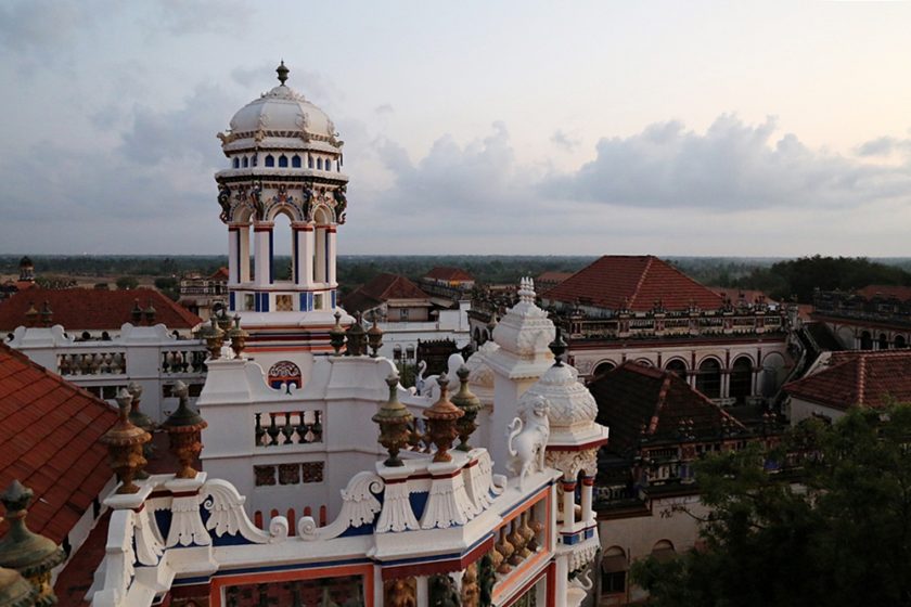 Sunrise at rooftop, Chidambaram Vilas, Karaikudi, Chettinad, South India