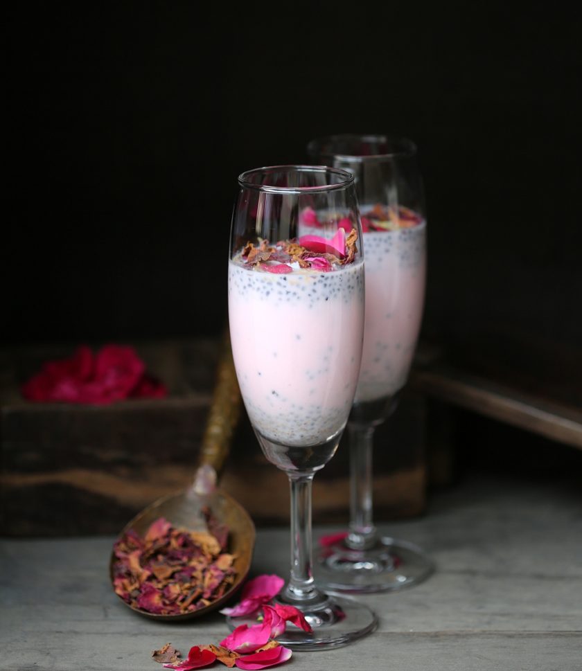 Rose Sabja Thandai