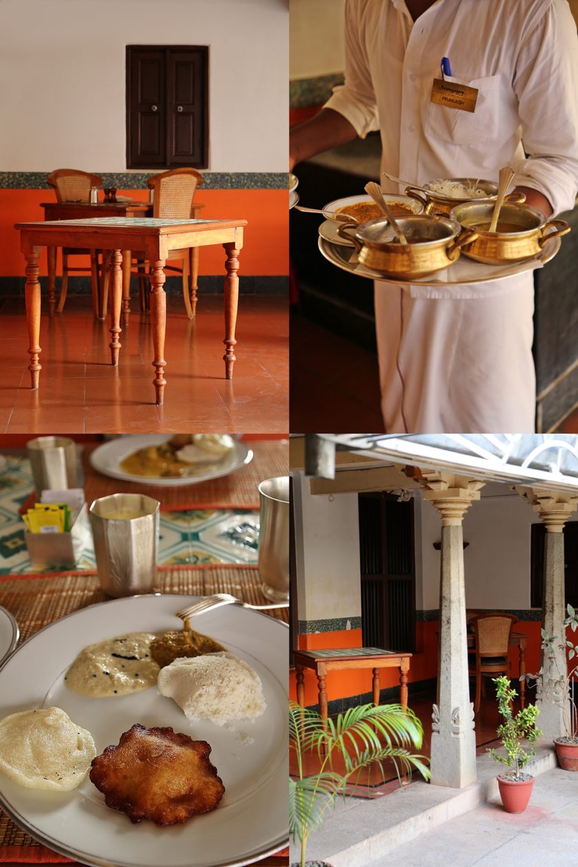 Breakfast, Chidambaram Vilas, Karaikudi, Chettinad, South India