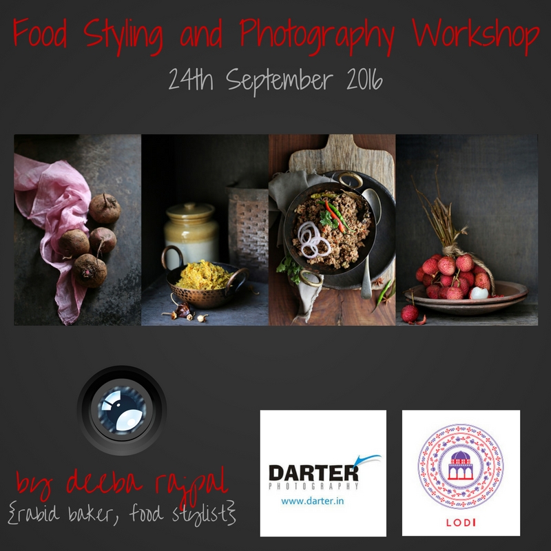 Food Styling and Photography Workshop Sep 2016
