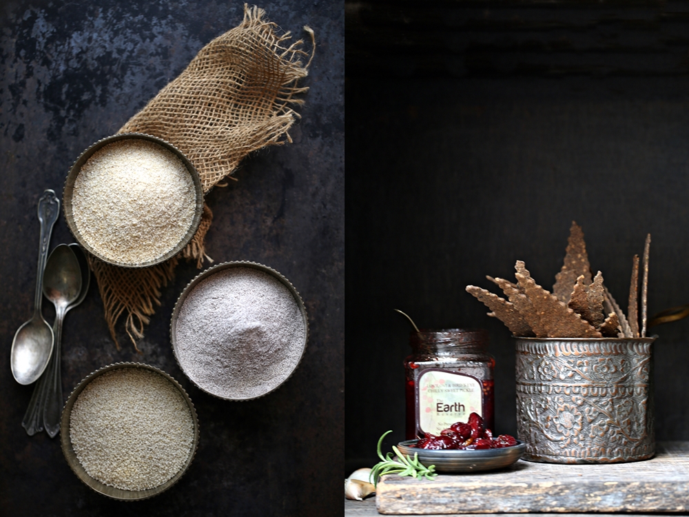 Rosemary Garlic Sesame Millet Crackers with Lovilovi and Bird's Eye Sweet Chili Pickle 