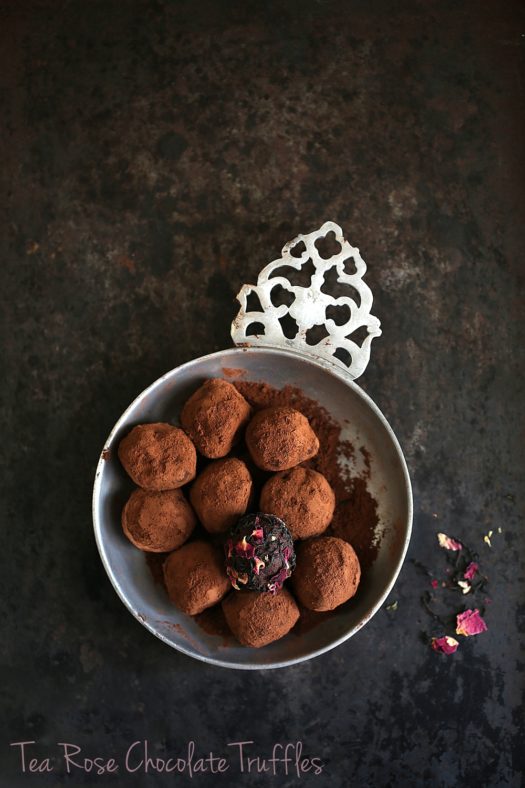 Tea Rose Chocolate Truffles