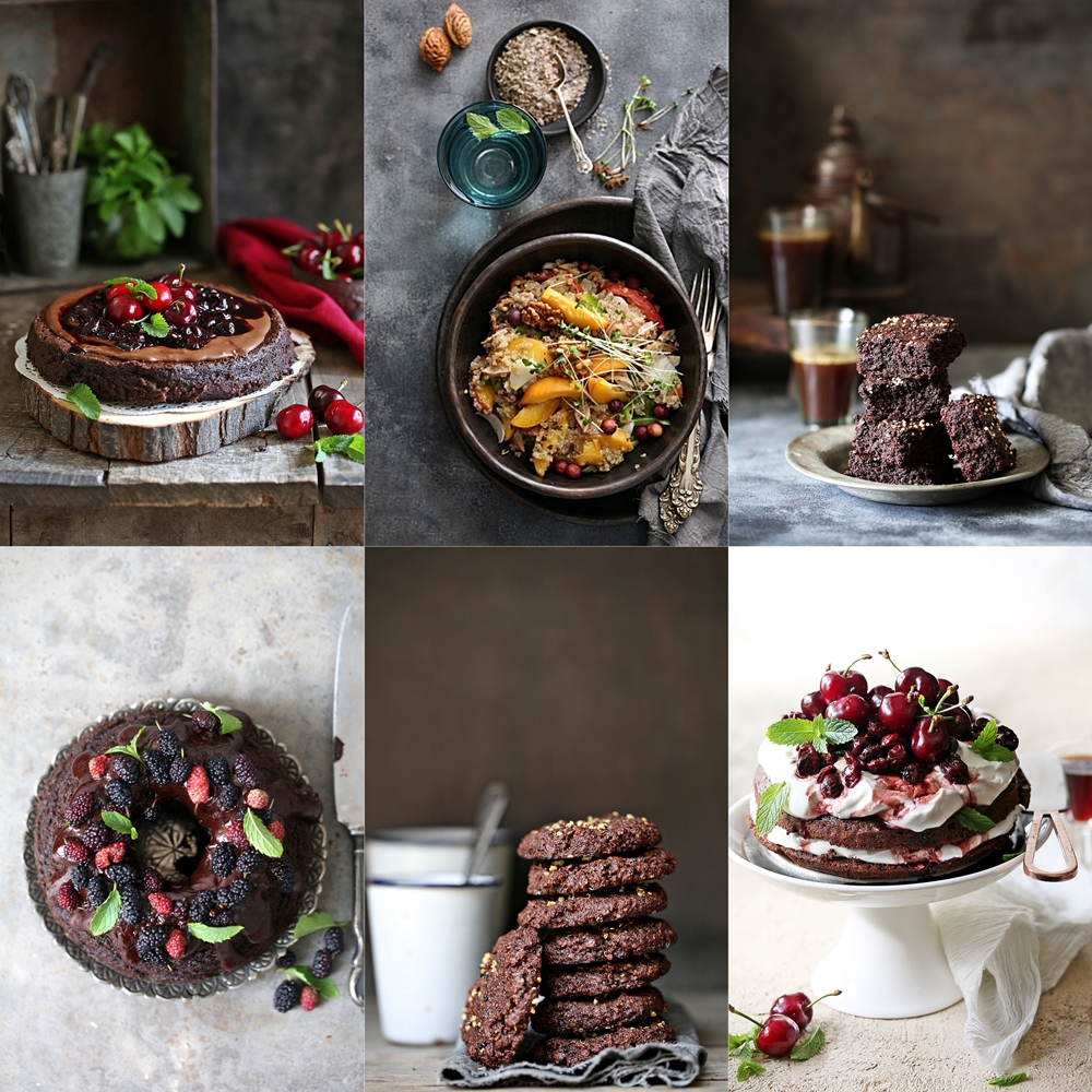 Quinoa based desserts and a salad