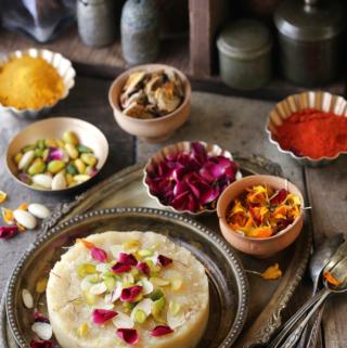 Badaam & Gulab Cake {Almond & Rose Cake}