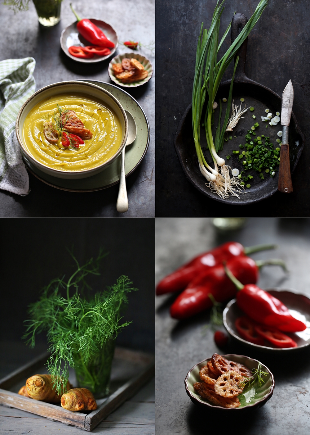 Pumpkin Green Garlic Turmeric Soup ...comfort for these cold days ...