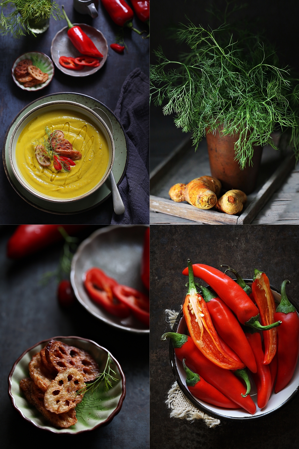 Pumpkin  Green Garlic Turmeric Soup