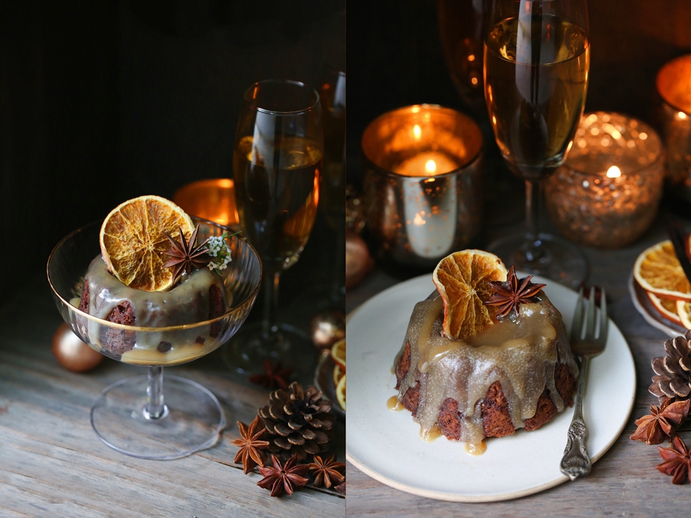 Eggless Sticky Toffee Coffee Pudding