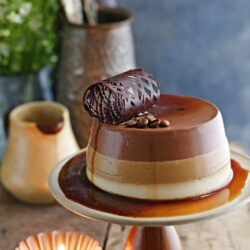 Ombre Coffee Chocolate Panna Cotta