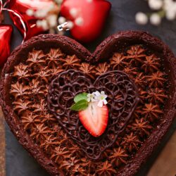 Best Ever Eggless Baked Chocolate Cheesecake 1