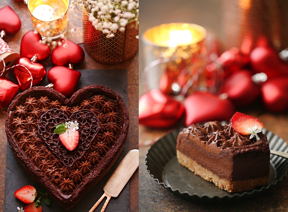 Best Ever Eggless Baked Chocolate Cheesecake 4