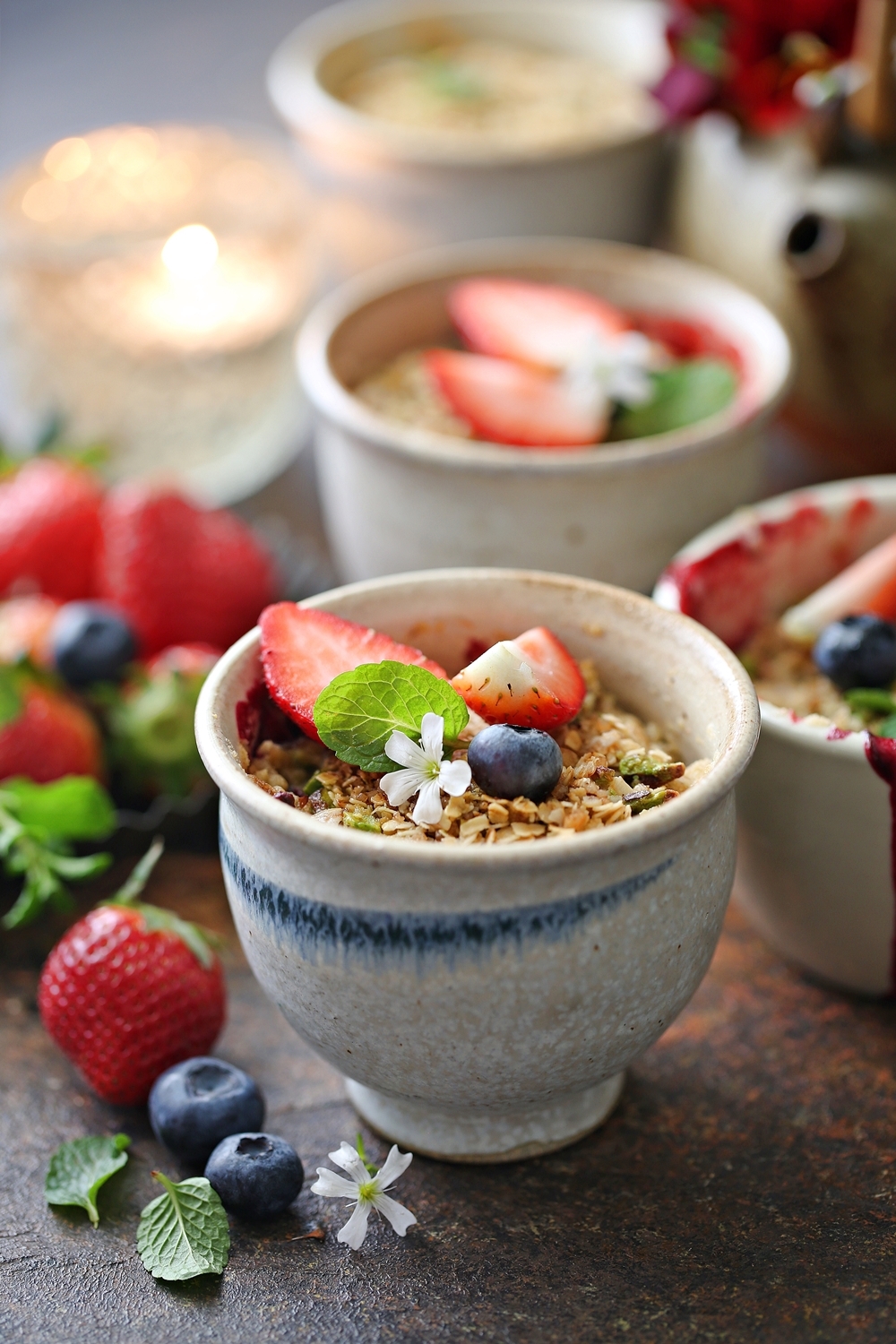 Strawberry & Blueberry Pistachio Crumble