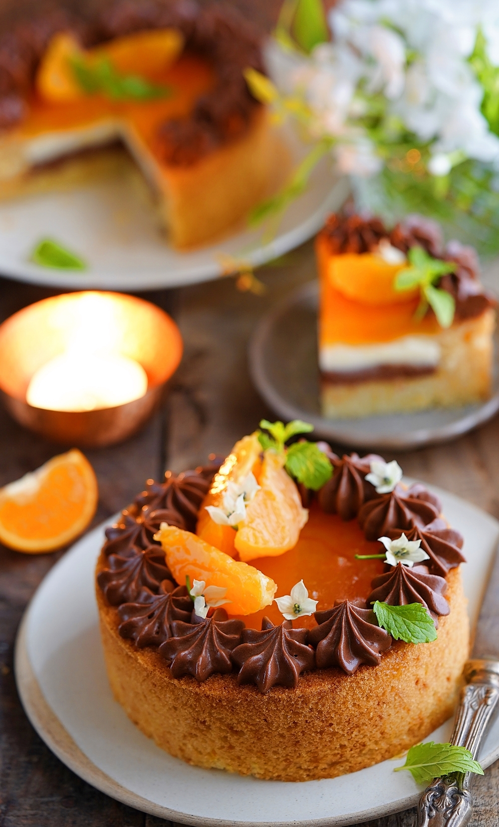 Chocolate Orange Cavity Cake {eggless}  a refreshing take on