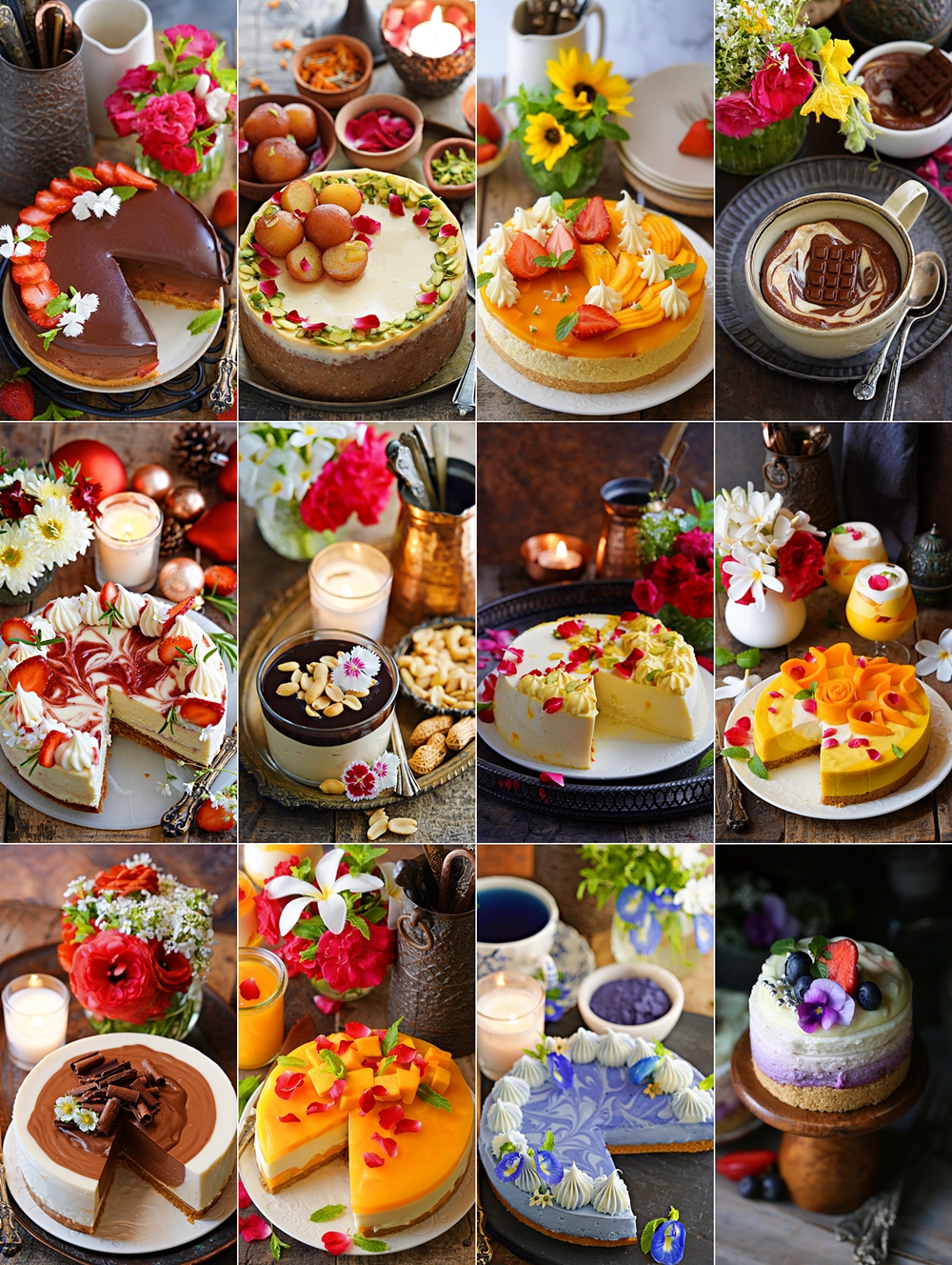 Making cheesecakes at home, variety of cheesecakes