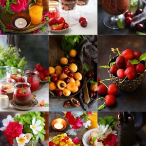 Desserts with stone fruit