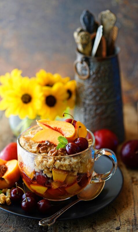 Quick Delicious Stone Fruit Crumble … dessert for breakfast or breakfast for dessert!