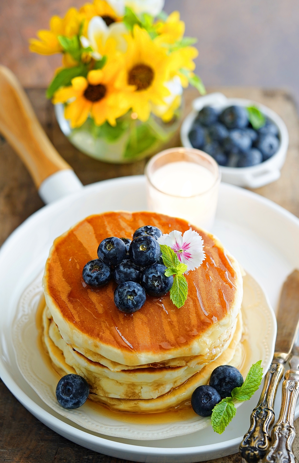 The Simplest & Best Eggless Fluffy Pancake Recipe ... you'll be addicted to  this stack! - Passionate About Baking