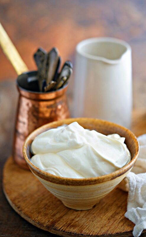 Two ingredient home made mascarpone recipe