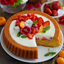 Strawberry Orange Tart Cake