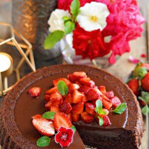 Eggless Chocolate Tart Cake