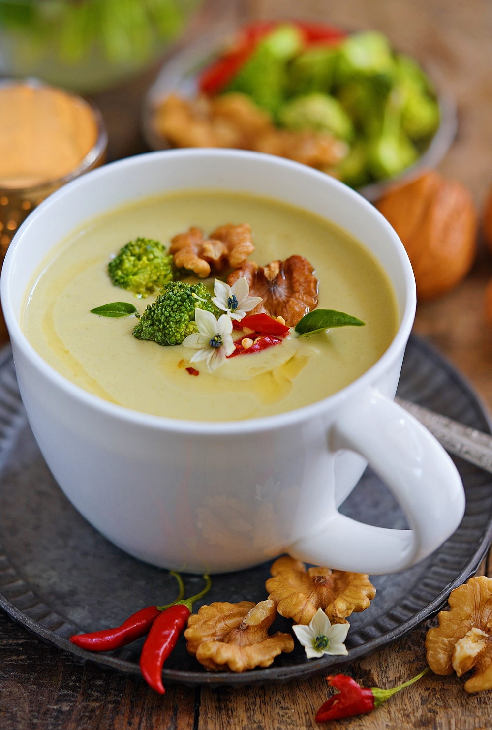 Broccoli Walnut Soup