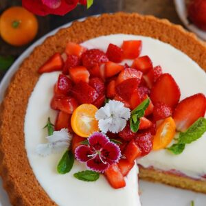 Strawberry Orange Tart Cake