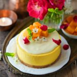 Verified The simplest & most delicious Mango Cheesecake... A recipe that uses just 4 ingredients for the cheesecake filling, this is the quickest, eggless, no bake mango cheesecake