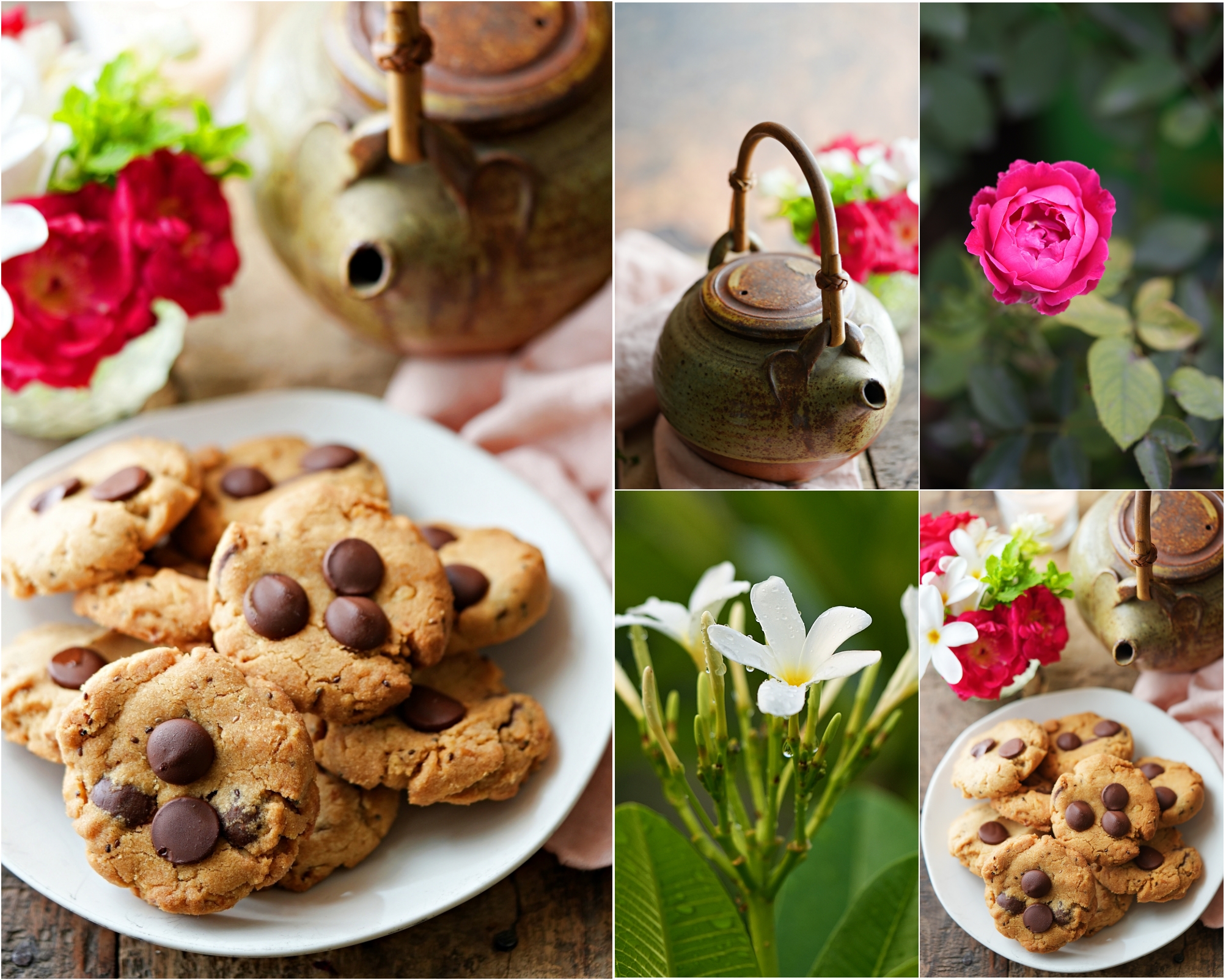 Wholegrain Eggless Chocolate Chip Walnut Cookies Recipe