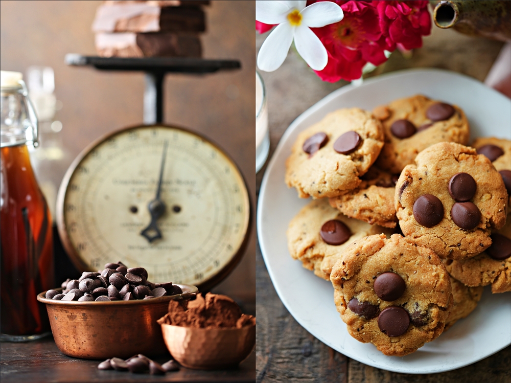 Wholegrain Eggless Chocolate Chip Walnut Cookies Recipe