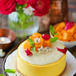 The simplest & most delicious No-Bake Mango Cheesecake Recipe