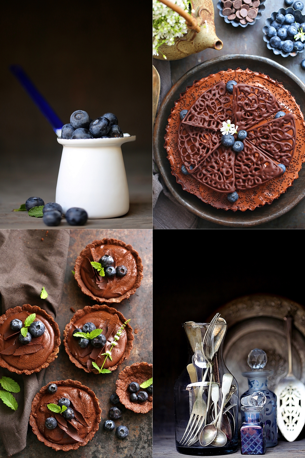 For the love of Blue ...blueberry desserts from my cookbook, Passionate About Baking - Chocolate