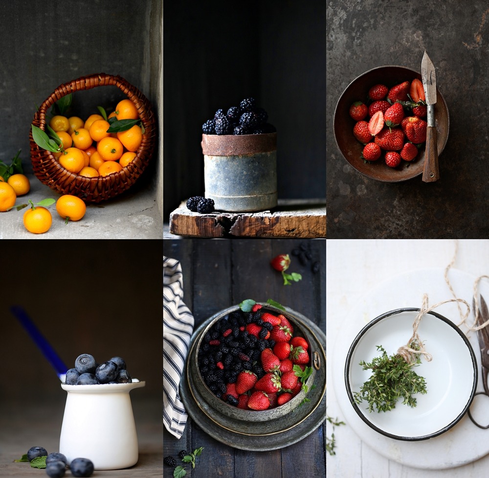 Fruits for crumble, thyme too