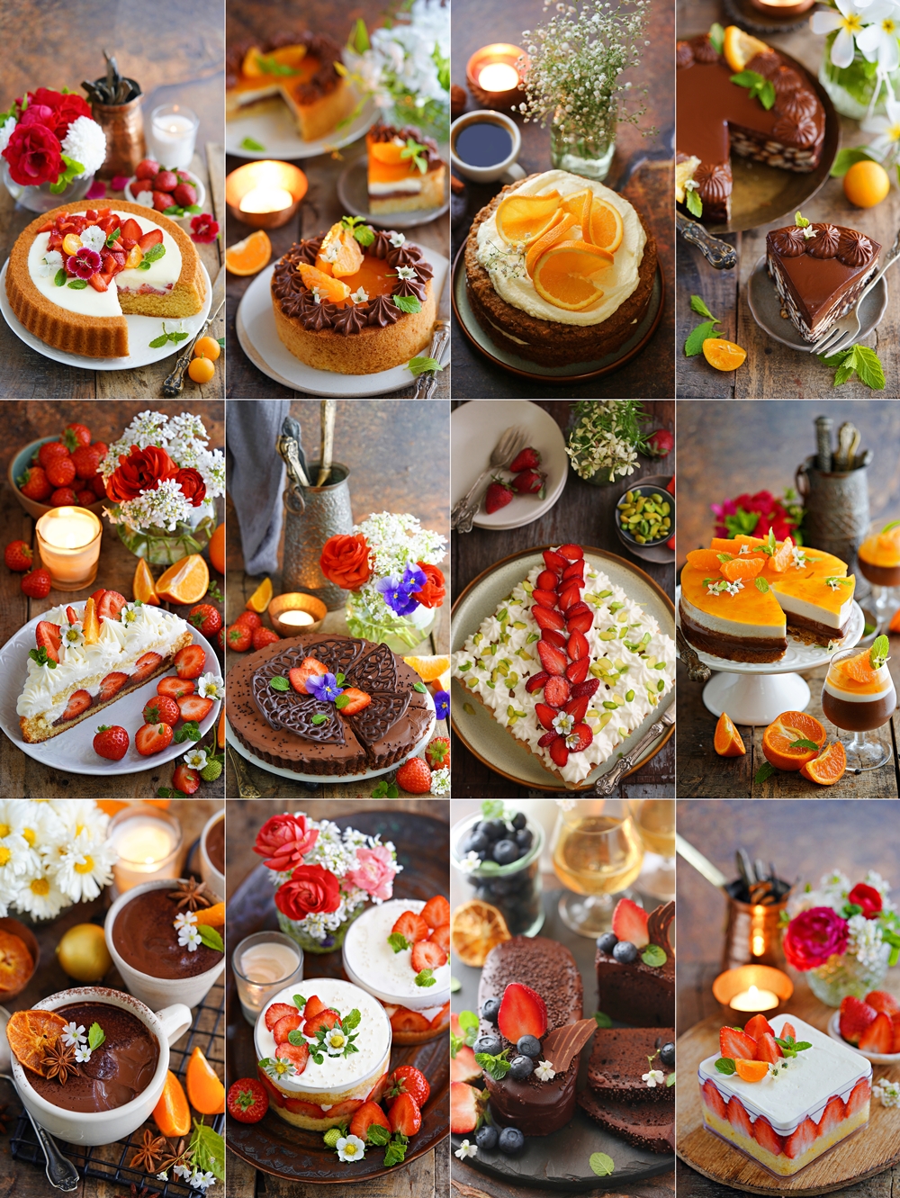 Orange inspired eggless desserts