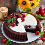 Eggless Black Forest Tart Cake