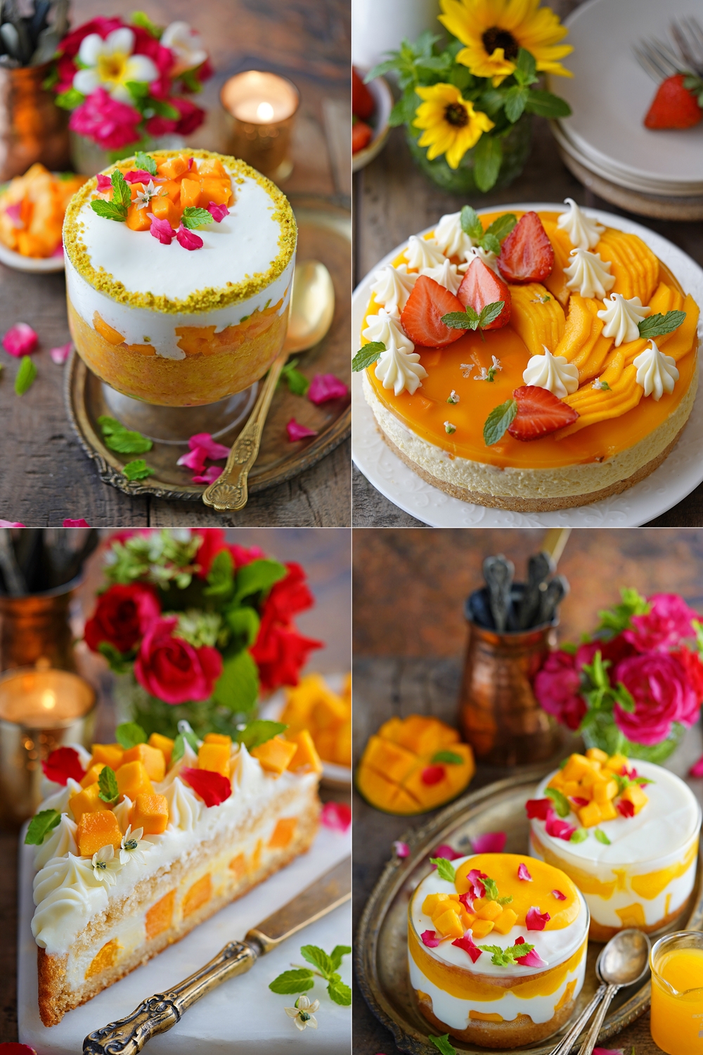 Eggless Eggfree Mango desserts for summer