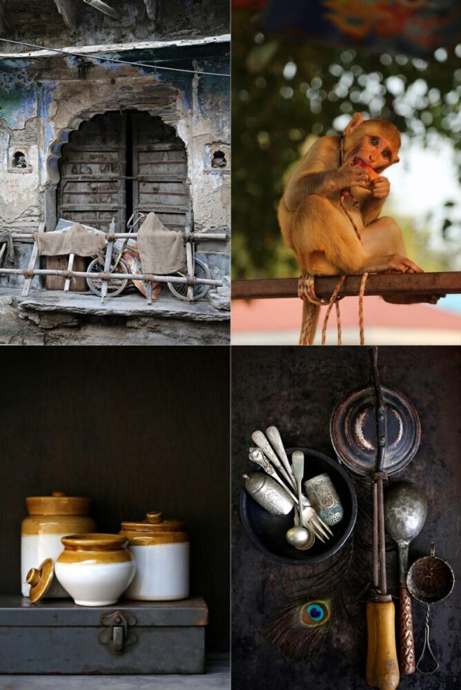 Around India,, and Indian props