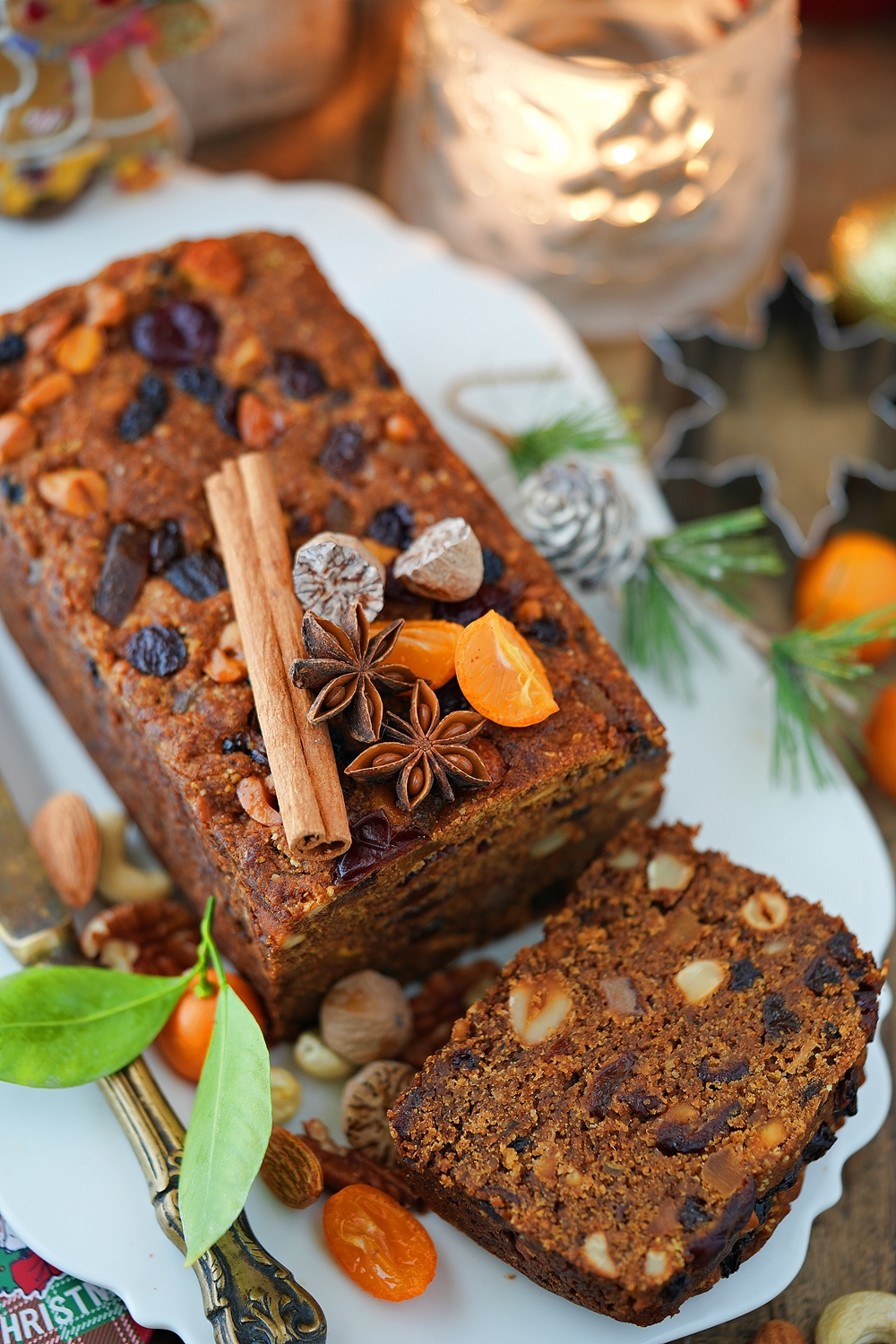 Eggless Christmas Plum Cake