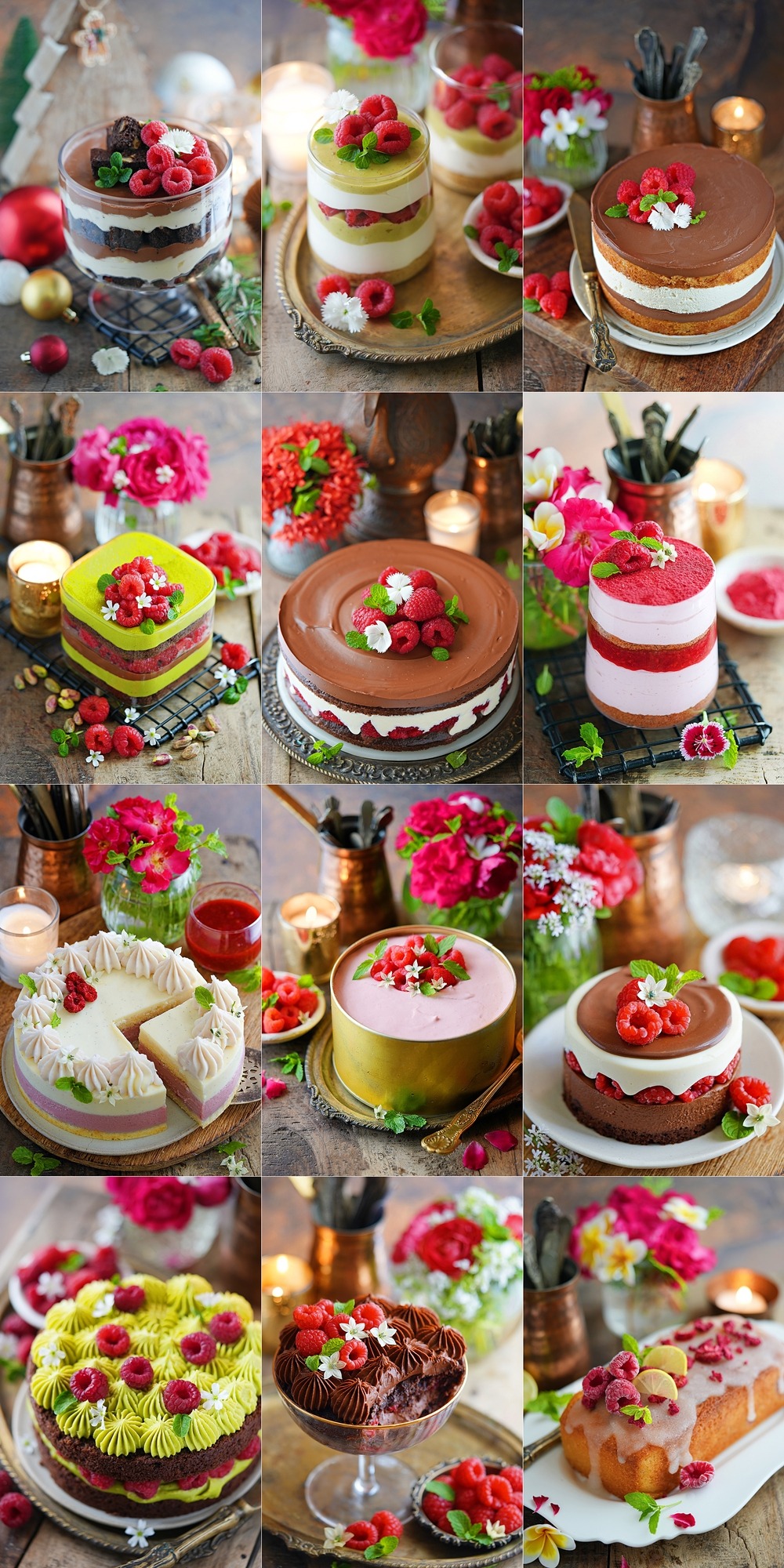 Eggless raspberry Desserts