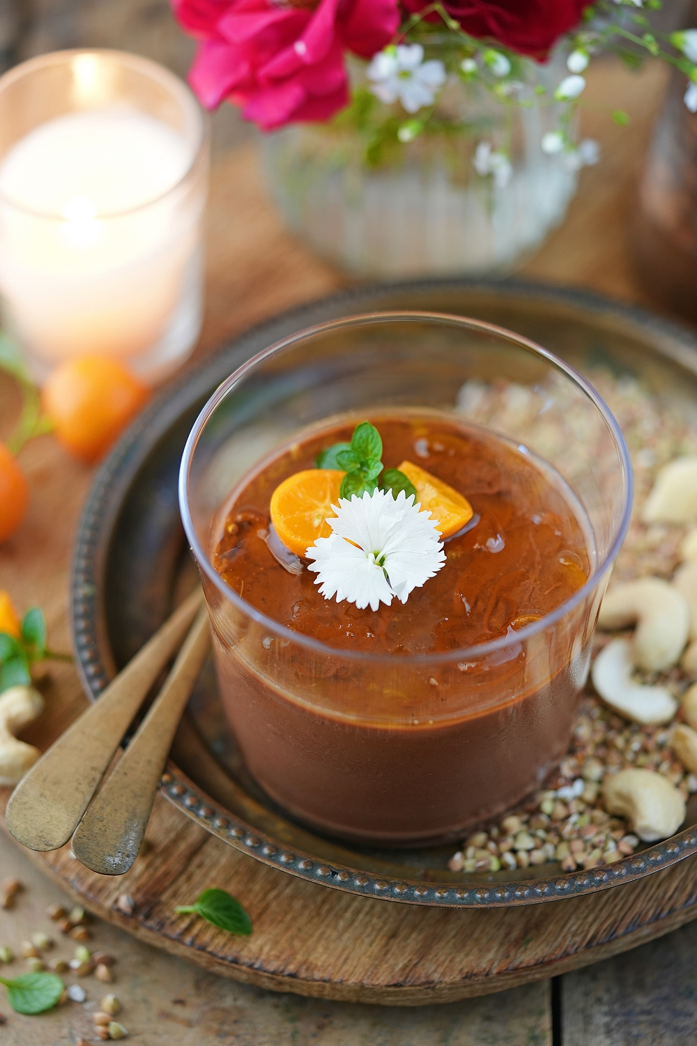 Delicious, moorish Buckwheat Chocolate Pudding with cashews & a hint of orange... gut friendly goodness! 11 Buckwheat Groats Chocolate Pudding ...with cashews and a hint of orange