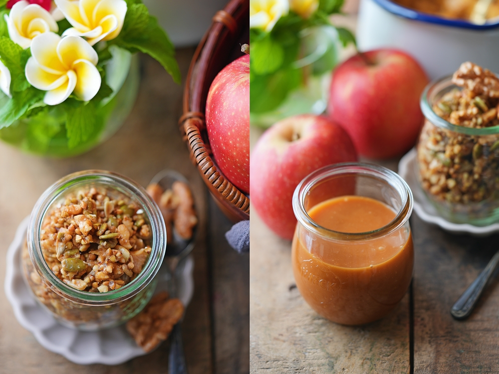Addictive Caramel Apple Trifle ... sweetest summer dessert 4 Walnut & Seed Crumble for Caramel Apple Trifle