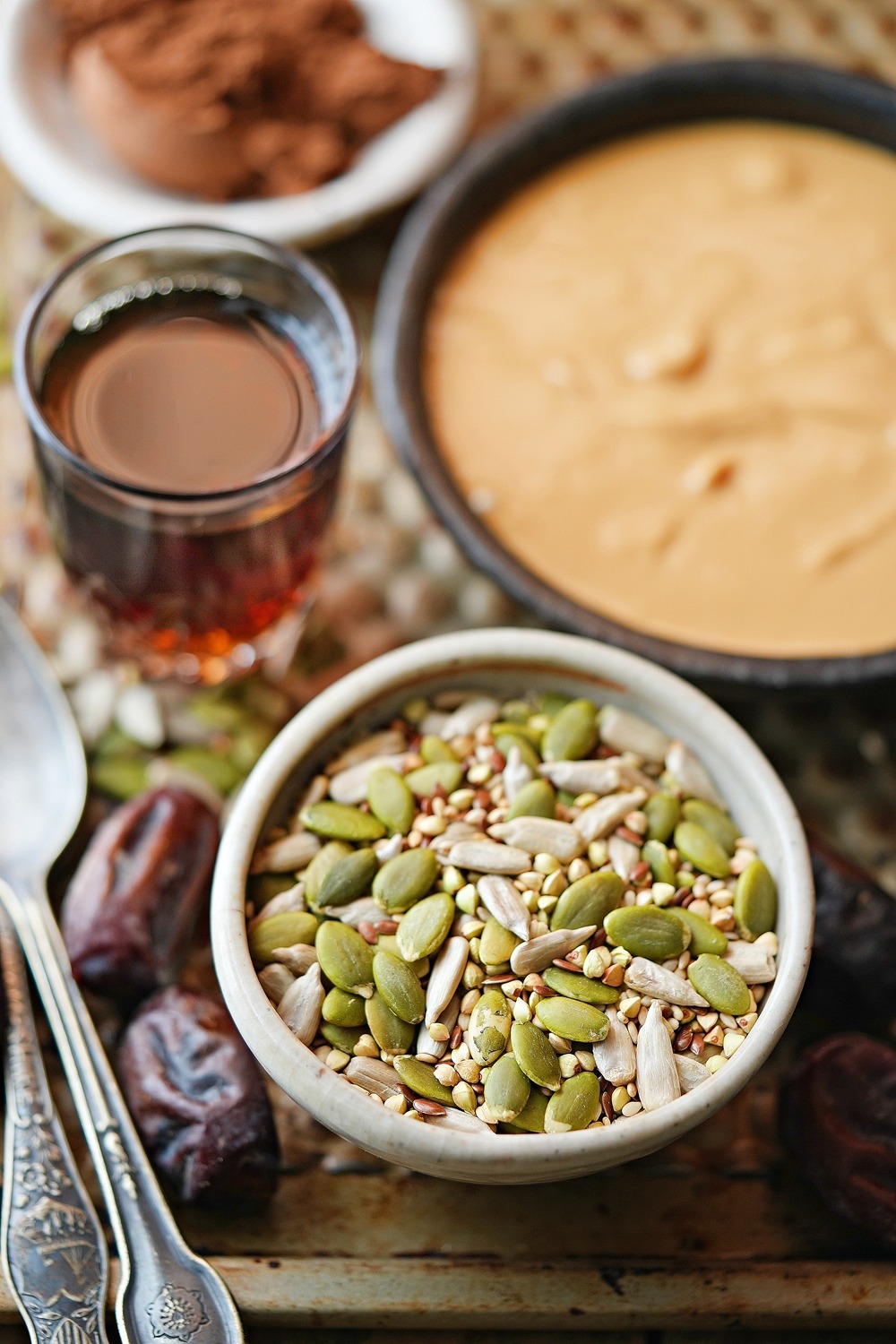 Ingredients , Healthy No-Flour Small Batch Date, Seeds & Nuts Brownie