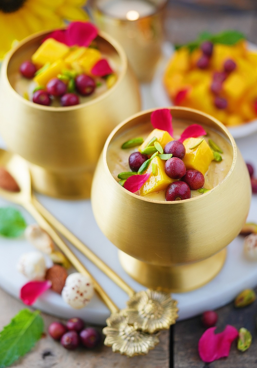 Rich & Delicious Mango Foxnut Pudding / Mango Makhana Kheer ... a nutrient dense dessert 2 Mango Foxnut Pudding / Mango Makhana Kheer