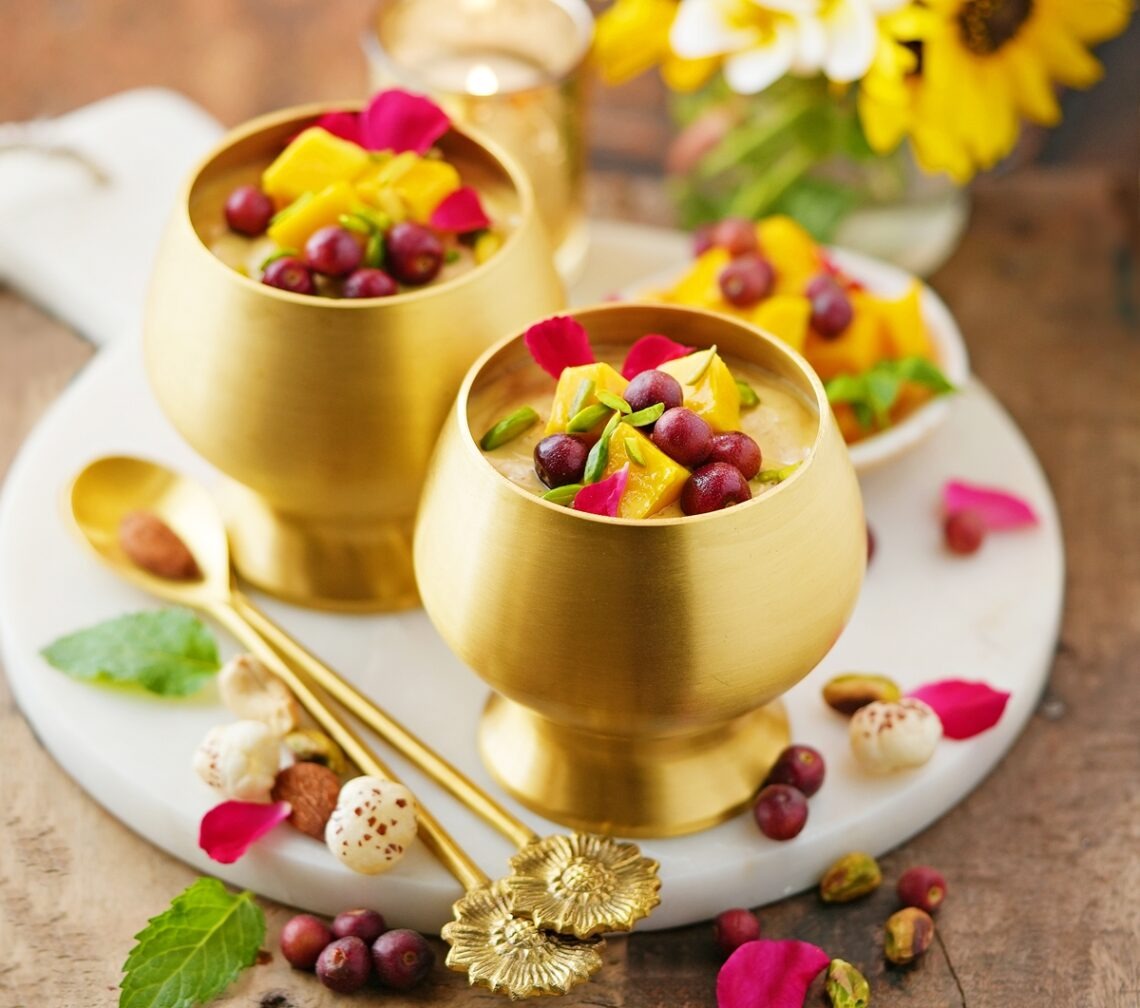 Mango Foxnuts Pudding / Mango Makhana Kheer