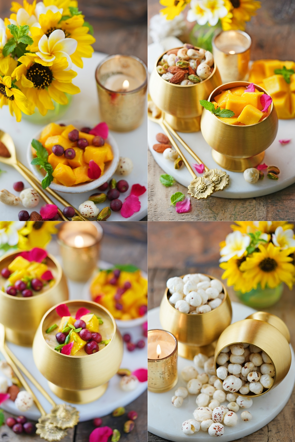 Rich & Delicious Mango Foxnut Pudding / Mango Makhana Kheer ... a nutrient dense dessert 3 Mango Foxnut Pudding / Mango Makhana Kheer