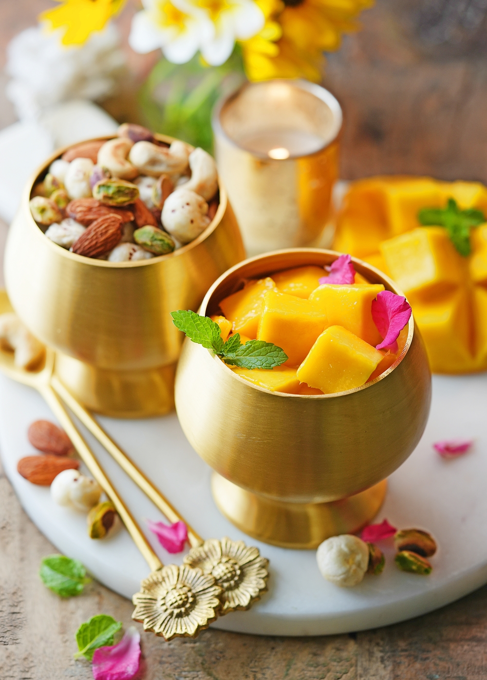 Rich & Delicious Mango Foxnut Pudding / Mango Makhana Kheer ... a nutrient dense dessert 8 Mango Foxnut Pudding / Mango Makhana Kheer