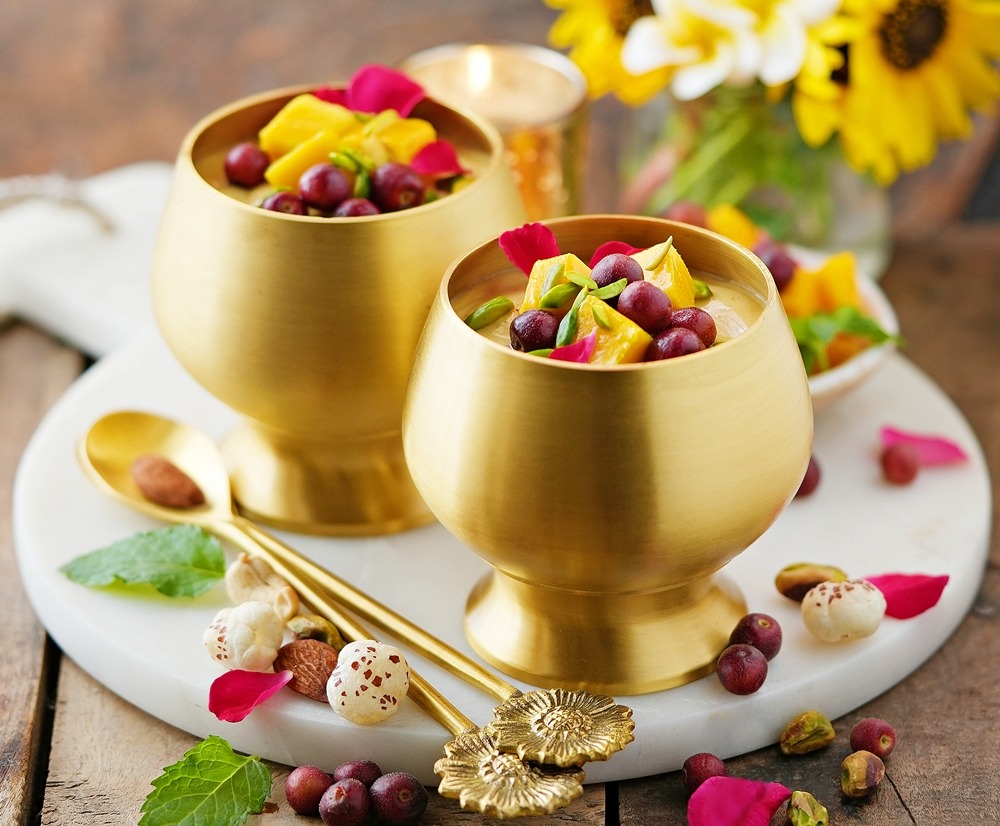 Rich & Delicious Mango Foxnut Pudding / Mango Makhana Kheer ... a nutrient dense dessert 11 Mango Foxnut Pudding / Mango Makhana Kheer